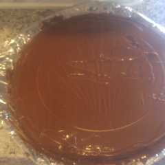 Una foto de Tarta de oblea y nocilla