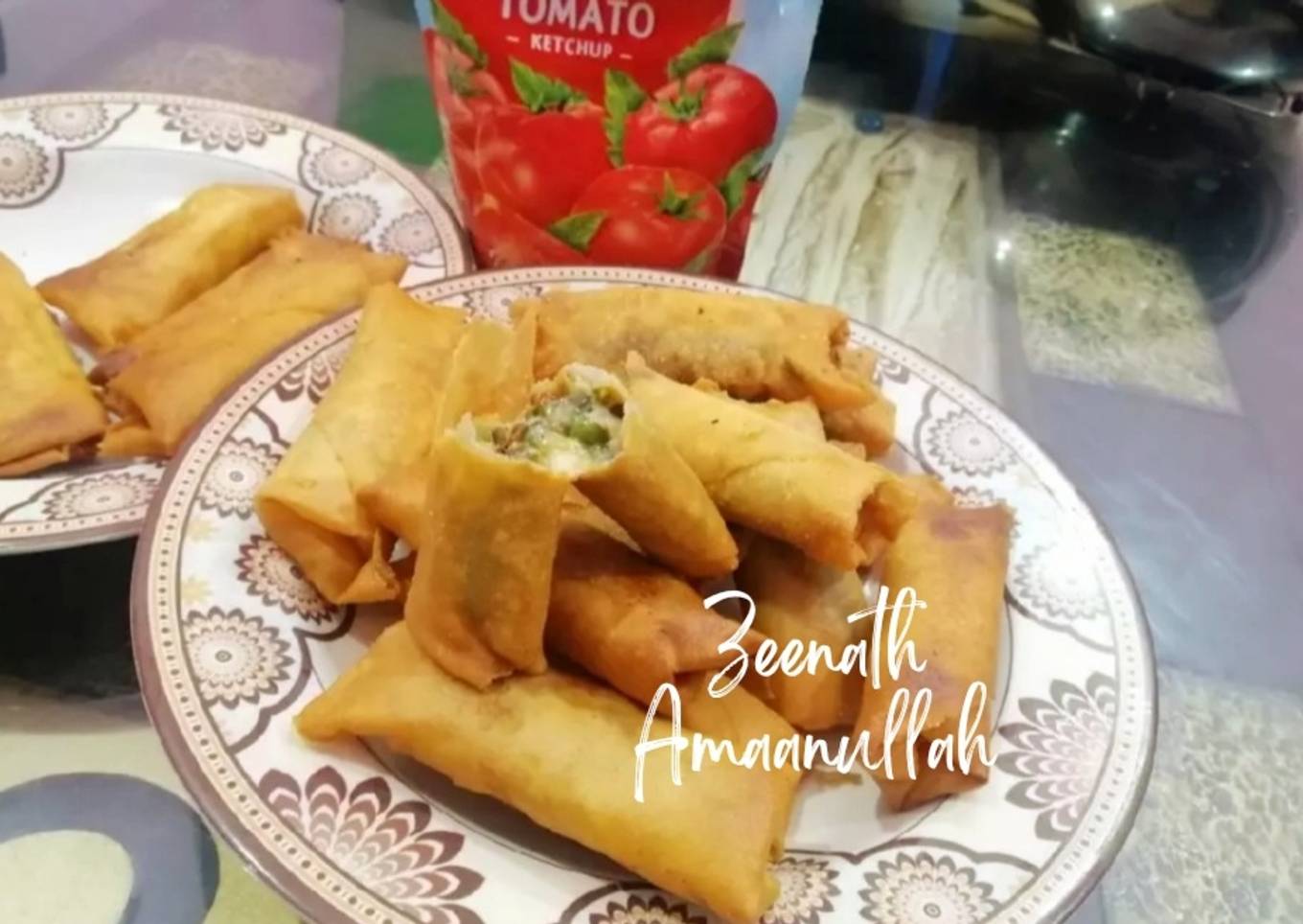 Cheesy Spring Rolls