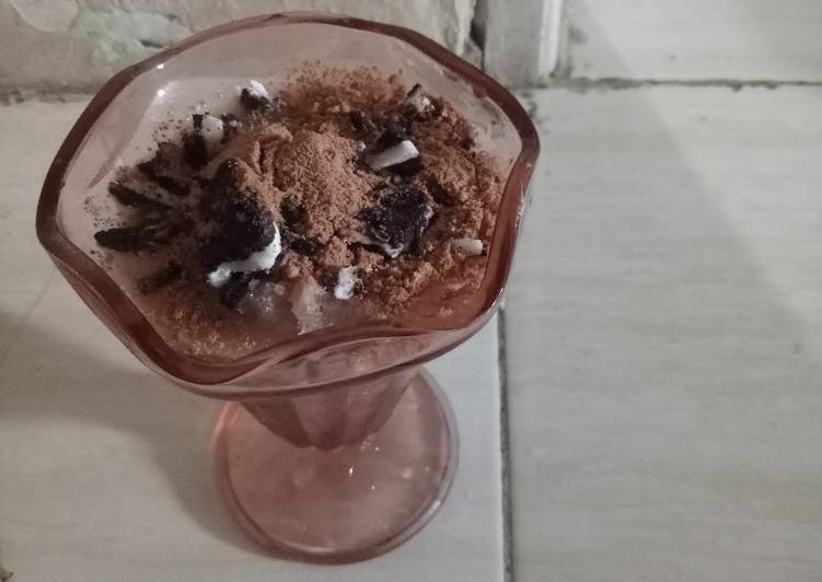 Es kepal Milo mix Oreo dg bahan simple
