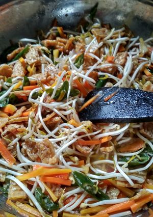 Foto resep Tumis tauge cabai hijau