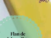 Una foto de flan con panela