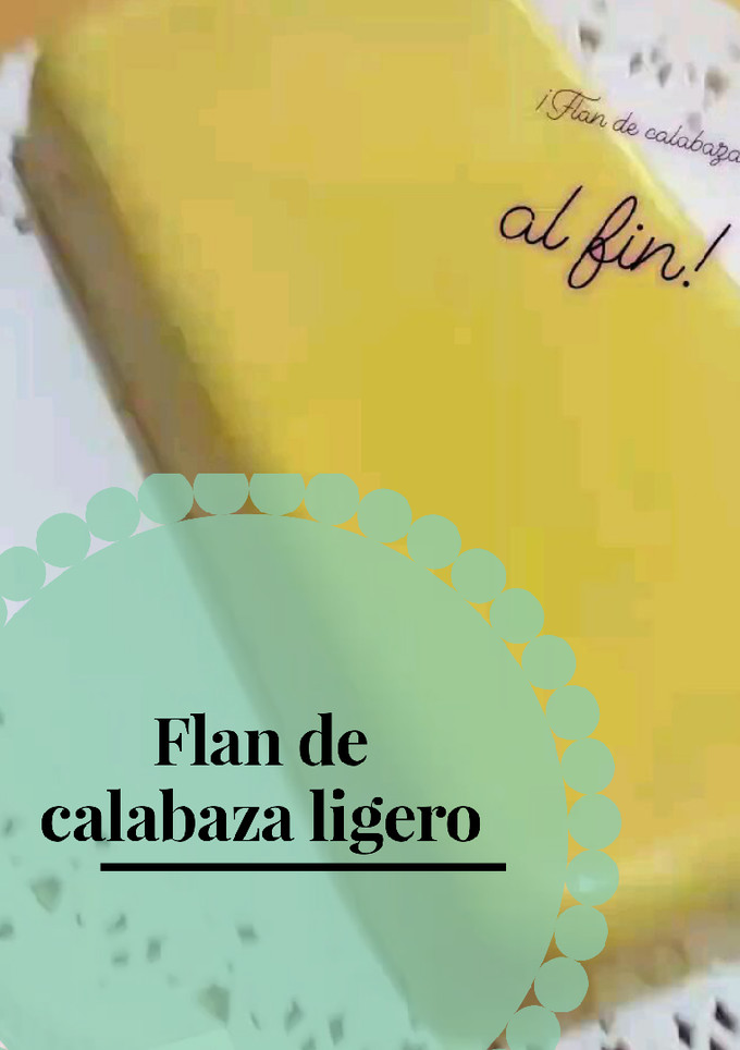 Una foto de Flan de calabaza (sin ningún producto animal)