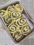 60. Pesto Bacon Bread Roll