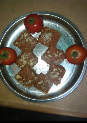 A picture of Tomato burfi.