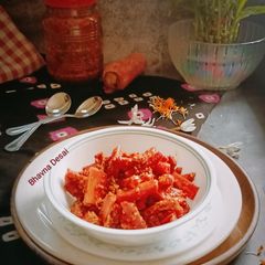 A picture of ગાજર નું અથાણું.(Carrot pickle recipe in Gujarati).