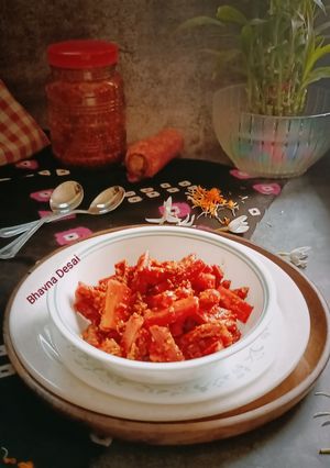 A picture of ગાજર નું અથાણું.(Carrot pickle recipe in Gujarati).