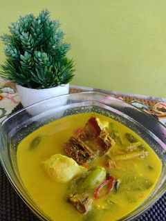 Foto resep Ikan asin santan