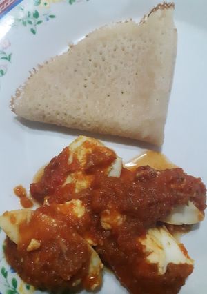 A picture of Egg masala curry#4 weeks challenge.
