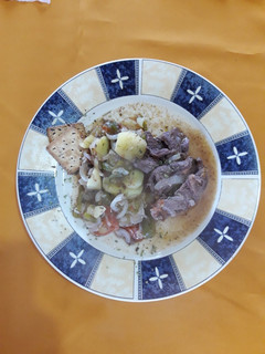 Una foto de Bifes express a la criolla