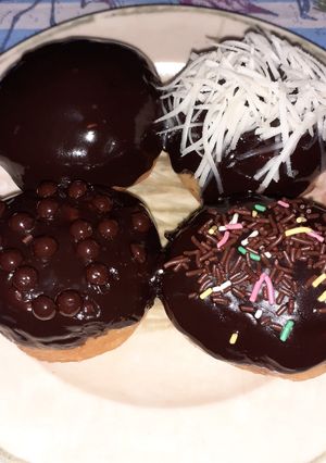 Foto resep Donat ganache coklat