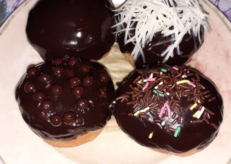 Donat ganache coklat