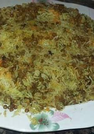 A picture of Keema masoor biryani #cookpadApp.