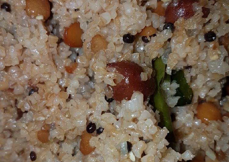 Steps to Prepare Any-night-of-the-week Red rava upma (goduma rava upma)