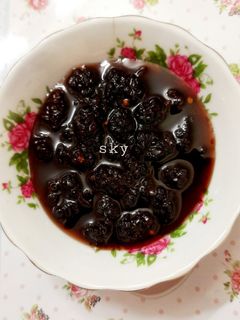 عکسی از دستور مربای شاه توت