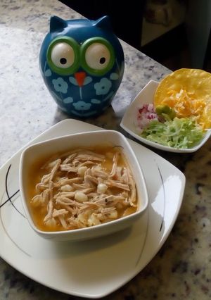 Una foto de Pozole Jalisco con toque ecuatoriano