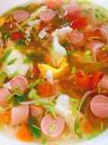 Egg, Tomato, and Sausage Soup
