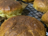 Mexican Coffee Bun - No Knead (a.k.a Roti Boy)