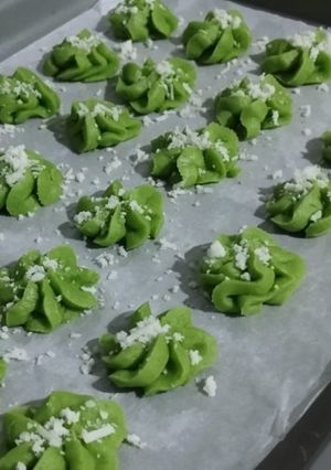 Foto resep Semprit Larut Pandan Keju