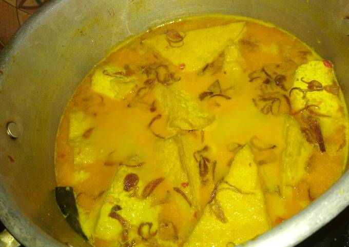 Cara bikin Tahu kuning santan ala warteg Cara bikin Tahu kuning santan ala warteg
