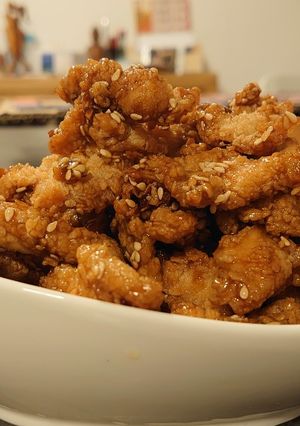 Foto resep Ayam Goreng Saus Wijen Madu (Renew)