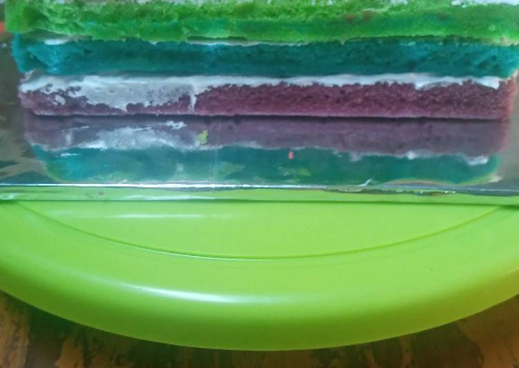 Rainbow Cake Kukus Ny Liem
