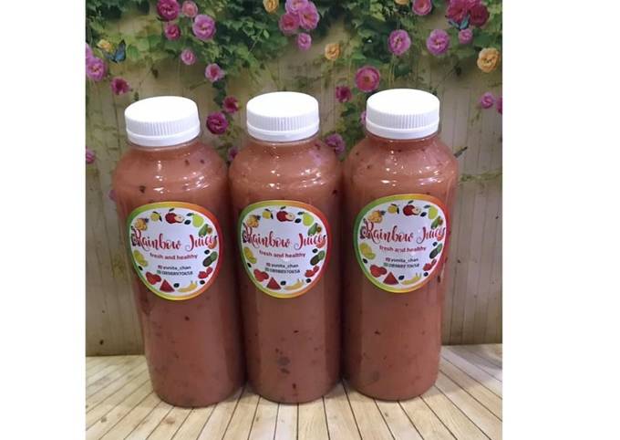 Langkah Mudah untuk Menyiapkan Diet Juice Avocado Cranberry Papaya Plum Banana yang Sempurna