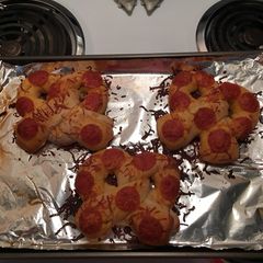 A picture of Cheese Stuffed Pizza Pretzels.