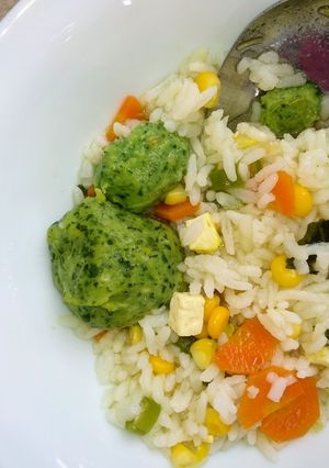 Foto resep Sayur sop sehat bakso ayam bayam