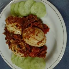 A picture of Hot Garlic Eggs.