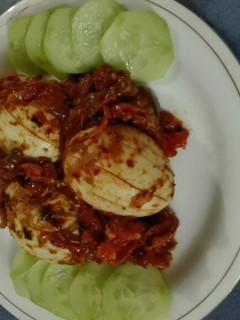 A picture of Hot Garlic Eggs.