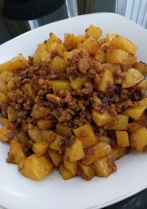 Foto resep Kentang kecap daging giling