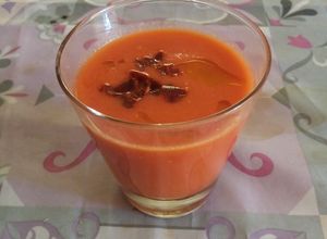 Foto principal de Gazpacho de sandía tomate y cebolla morada