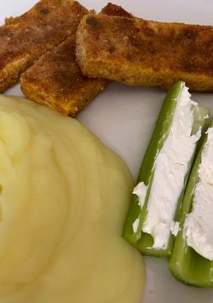 Una foto de 🌱Milanesa de tofu REQUETERIQUISIMA! 🤤🌱 VEGAN
