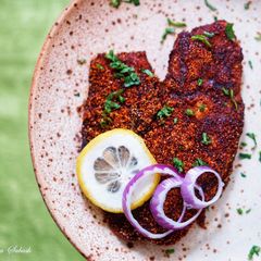 A picture of Blackened fish.