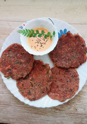 A picture of Brown rice flour cheela.