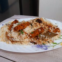 Malai Seekh Biryani A picture of Malai Seekh Biryani.