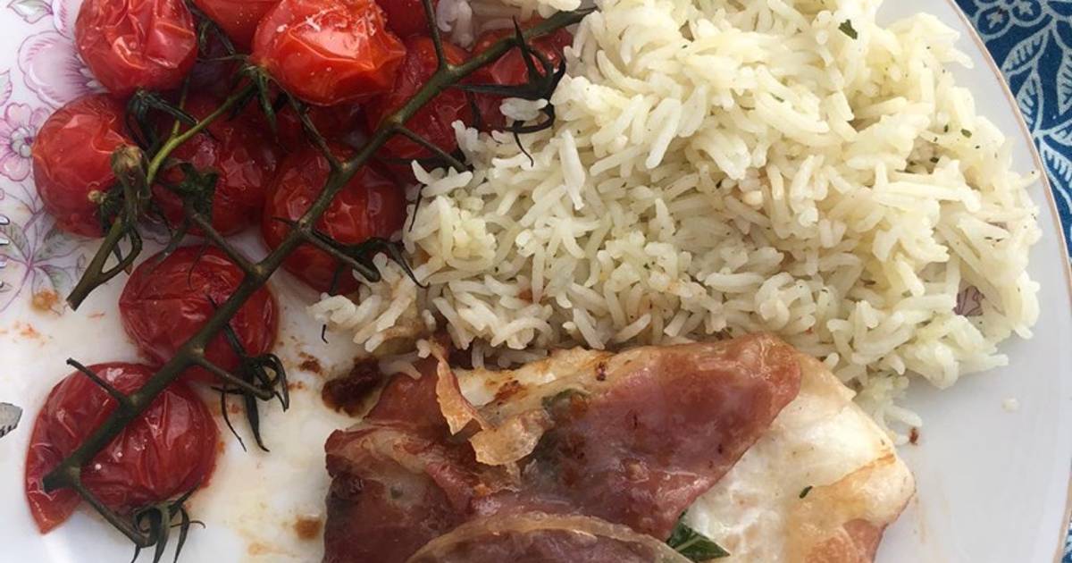 Haddock wrapped in Parma ham with sage and butter Recipe by Gaia Riva