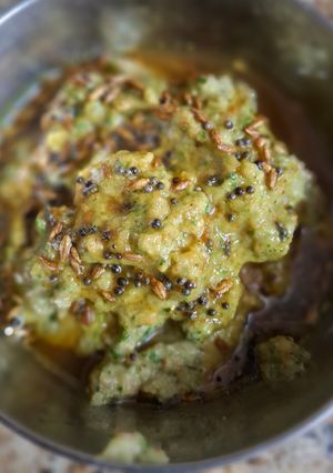 A picture of Snake gourd seeds chutney.