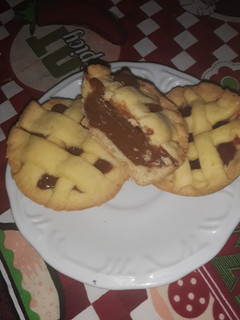 Una foto de Mini pastafloras de dulce de leche y membrillo