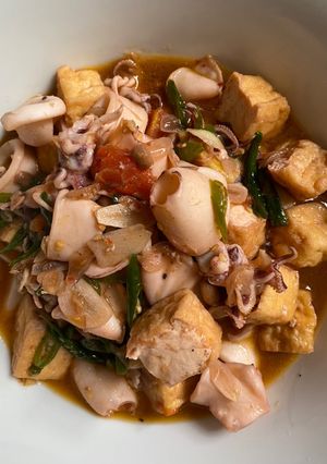 Foto resep Cumi tauco cabai hijau