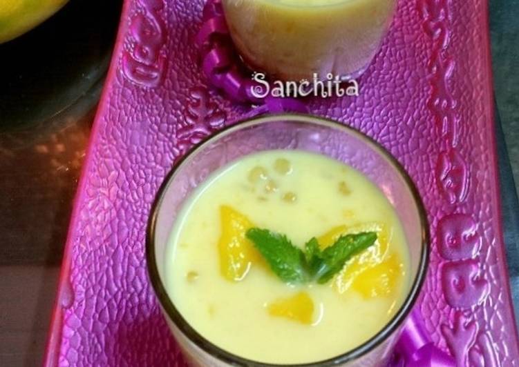 Simple Way to Prepare Quick Mango Sago Pudding