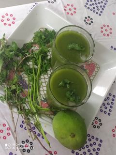 કાચી કેરી ફુદીના નું શરબત (Kachi Keri Pudina Sharbat Recipe In Gujarati) રેસીપી મુખ્ય ફોટો