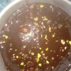 Bournvita ganache A picture of Bournvita ganache.
