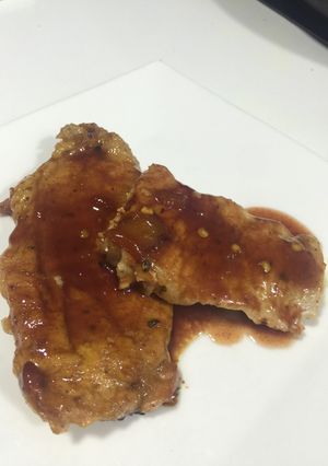 Una foto de Lomo de cerdo agridulce