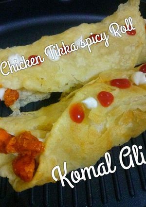 A picture of Chicken tikka Mayo Roll cookpad ramzan.