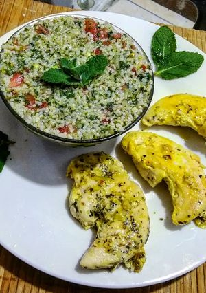 Una foto de Filetitos de Pollo con Tabbule