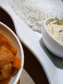 A picture of Cauliflower in tomato 🍅 concasse & Tartar sauce.