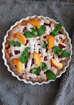Zdjęcie przepisu Letnia tarta truskawkowa.