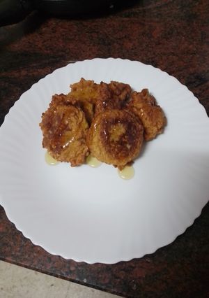 Una foto de Tortillas de Carnaval con miel