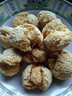 Foto resep Onde-onde ketawa/kue ketawa ukuran sdm